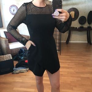 Missguided Black Mesh Romper